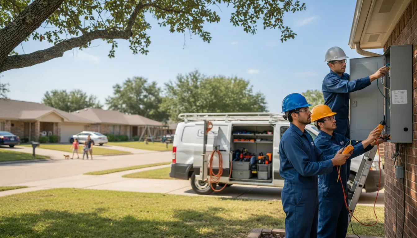 Certified electrician providing emergency electrical services in Mcintyre, GA